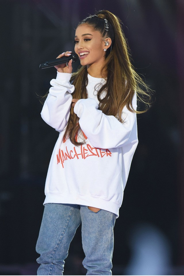 Ariana Grande lila haj