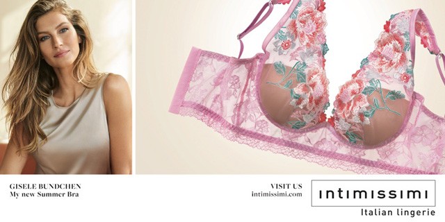 Gisele Bündchen az Intimissimi kampányfotóján