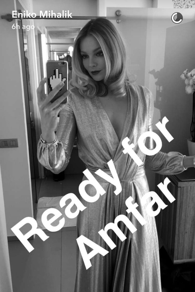 mihlik eniko, cannes, amfar