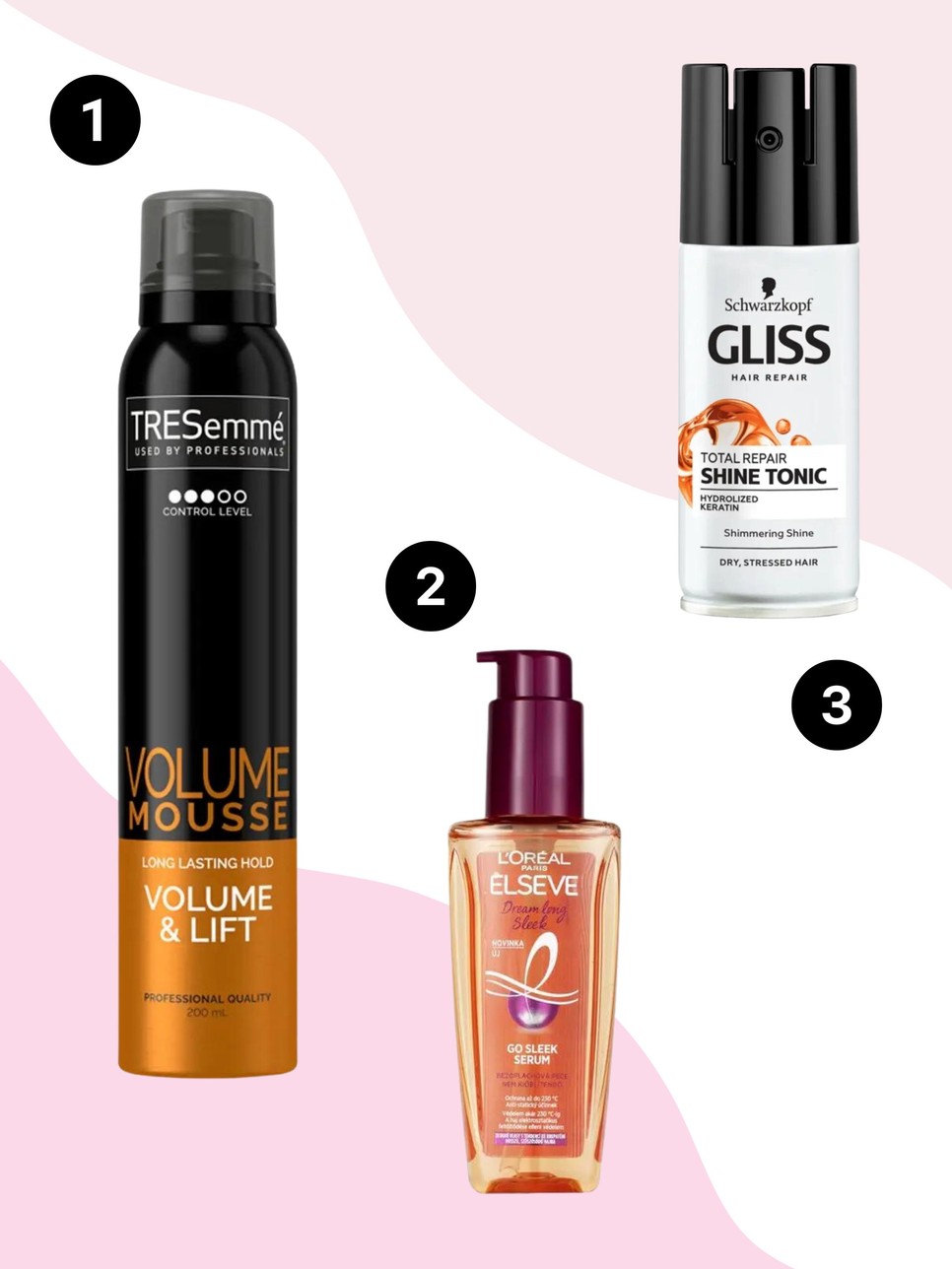 1. Volumennövelő hajhab TRESEMME 2299 Ft/200 ml (11,45 Ft/1 ml) a Rossmann üzleteiben és online, GLAMOUR-kuponnal, 30% kedvezménnyel 1609,31 Ft (8,04 Ft/1 ml) 2. Elseve Dream Long hajban maradó szérum L'OREAL 2299 Ft/100 ml (22,99 Ft/1 ml) a Rossmann üzleteiben és online, GLAMOUR-kuponnal, 25% kedvezménnyel 1724,25 Ft (17,24 Ft/1 ml) 3. Glanz Tonic Hajfény Spray GLISS 1799 Ft/100 ml (17,99 FT/1 ml) a Rossmann üzleteiben és online, GLAMOUR-kuponnal, 40% kedvezménnyel 1079,41 Ft (10,79 Ft/1 ml)