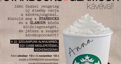 Itt a Starbucks és a GLAMOUR közös kávékülönlegessége! Nyerj!
