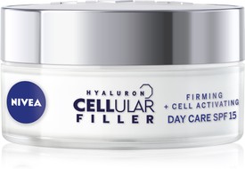 Hyaluron Cellular Filler feszesítő nappali arckrém NIVEA 4799 Ft/50 ml (95,98 Ft/1 ml) a Rossmann üzleteiben GLAMOUR kuponnal, online és a mobilapplikáción keresztül 40% kedvezménnyel 1919,6 Ft