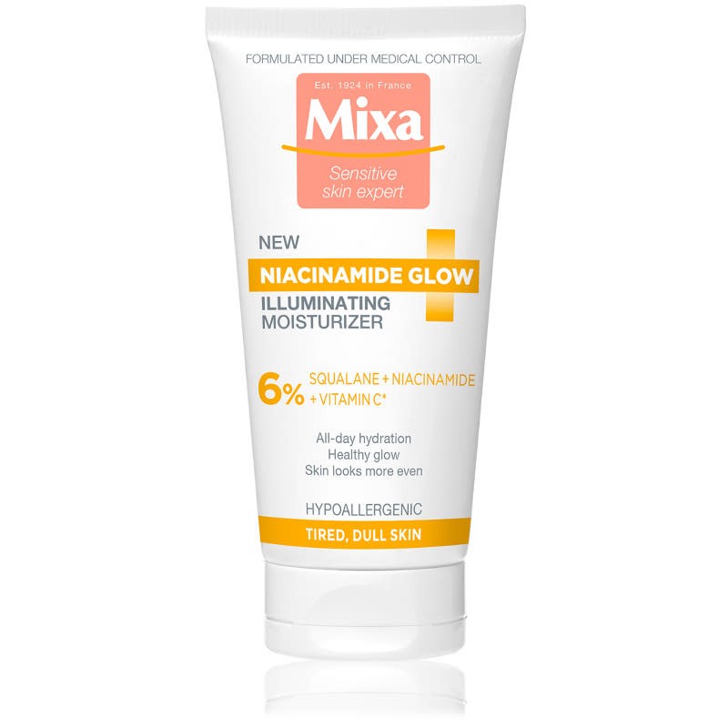 Hidratáló krém niacinamiddal és C-vitaminnal MIXA 2899 Ft/50 ml (57,98 Ft/1 ml) GLAMOUR-kuponnal, 30% kedvezménnyel 2029 Ft a Rossmann üzleteiben, online és a mobilapplikáción keresztül.  