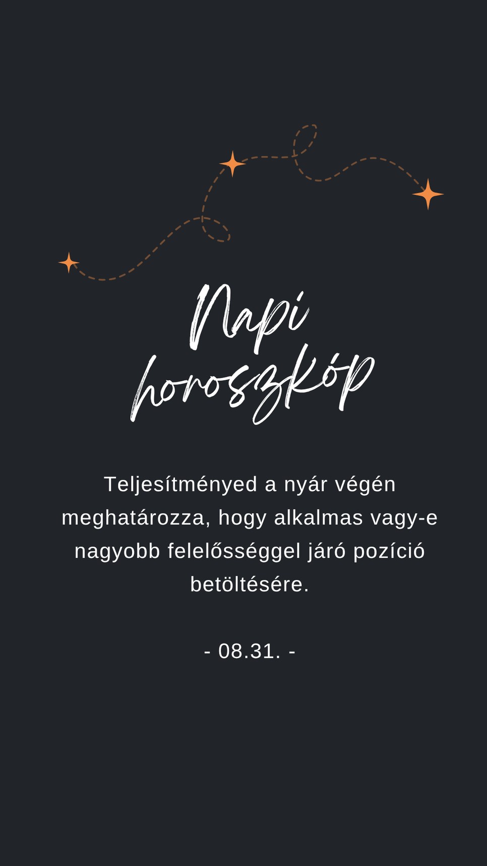 Ezt ígéri a napi horoszkóp