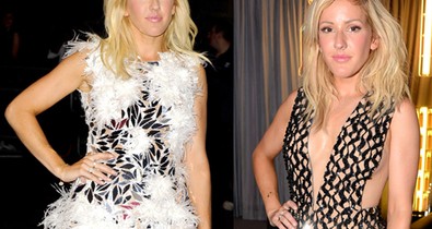 Ellie Goulding két szexi miniben a GQ gálán