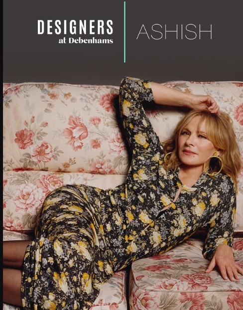 Kim Cattrall virágmintás szettje