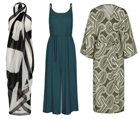 A MyWear és Beach MyWear kollekciók a nyár sokoldalúan viselhető alapdarabjait hozzák el, modern szabásvonalakkal és kellemesen puha, bőrbarát anyagokkal. A kínálatban megtalálhatók overallok, pareók, nadrágok, tunikák és sortok - Kendő, overall, köntös 12 000 Ft, 16 000 Ft, 17 000 Ft