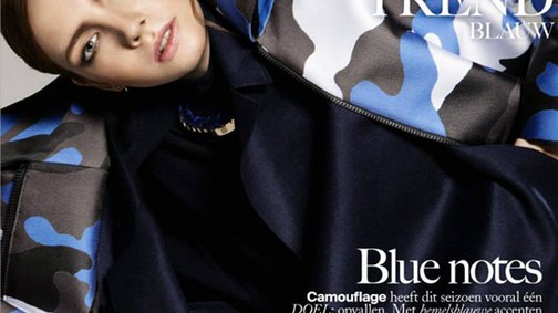 Srej Zsófi a kék királynője a holland Vogue szerint