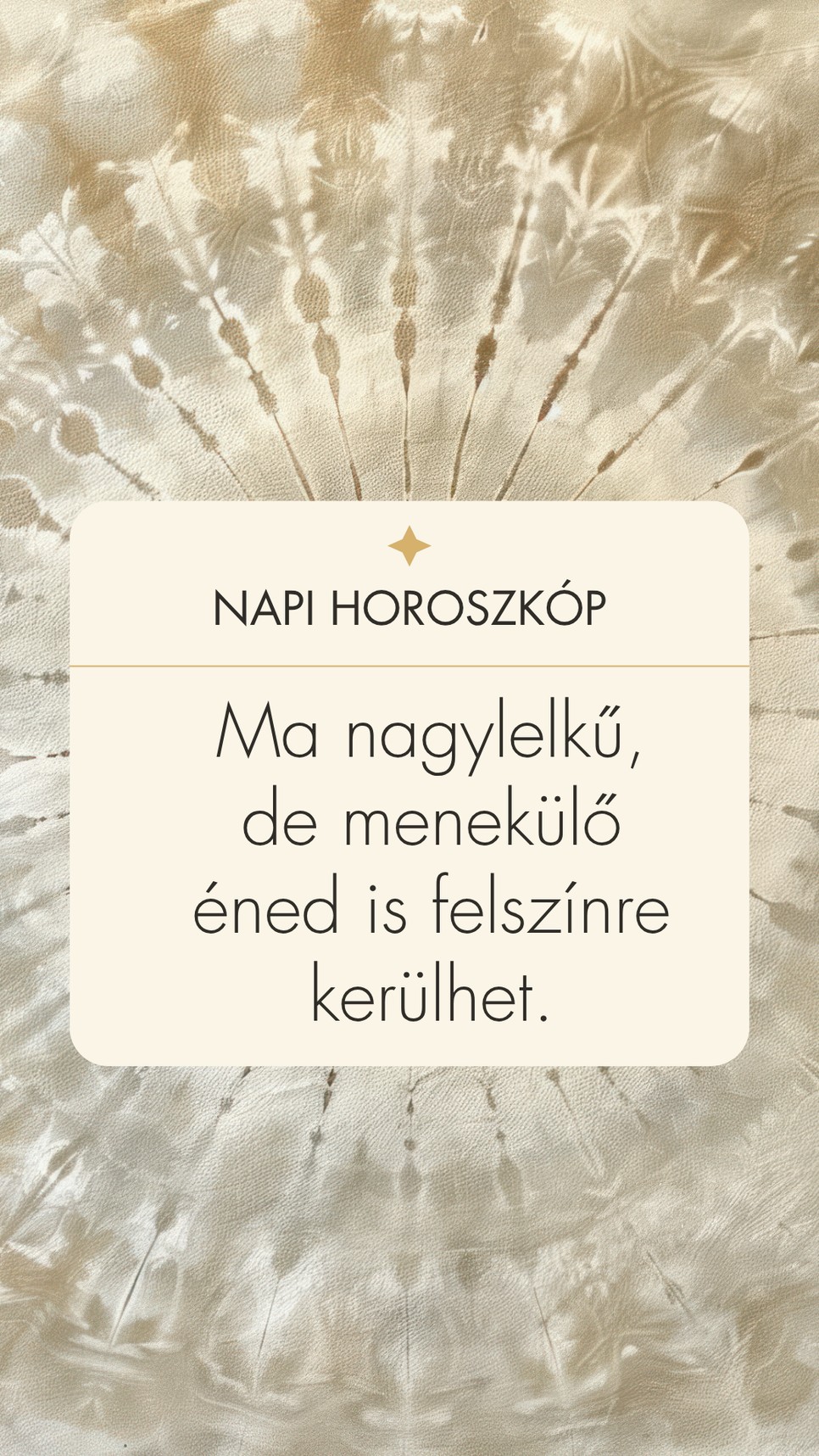 Egy kis emlékeztető a napi horoszkóp szerint 