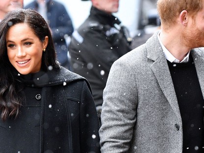 A várandós Meghan Markle-t a szakadó hó sem tartja vissza: ebben az ultramenő csizmában parádézott