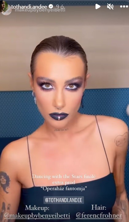Tóth Andi nagyon merész sminket kapott