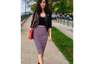 Vele egyidős Gucci táskával Kemény Zsófi