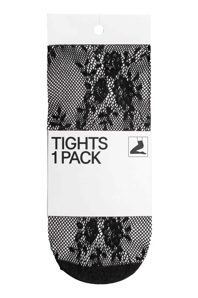 Fekete csipkeharisnya H&M 2990 Ft