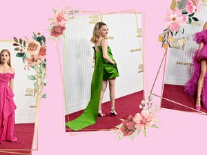 Mint egy álom: elhozták a tavaszt a sztárok a SAG-díjátadó vörös szőnyegére