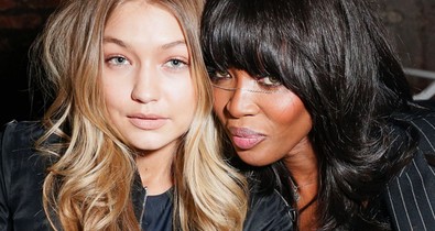 Naomi Campbell szupermodell leckéket ad Gigi Hadidnak