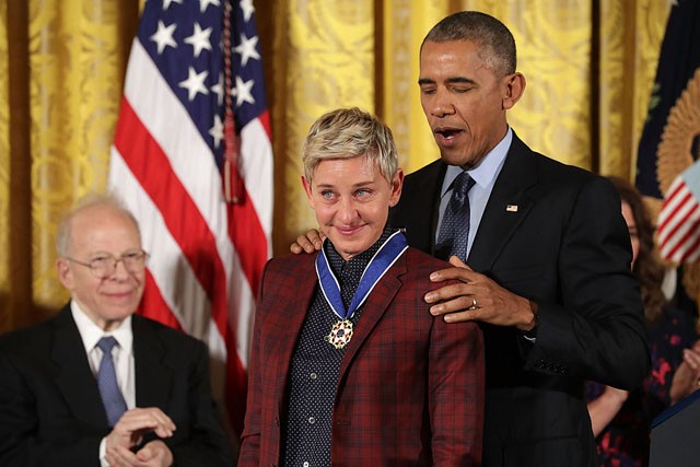 Ellen Degeneres, Barack Obama Medal of Freedom