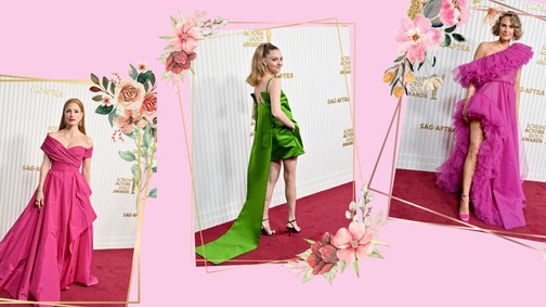Mint egy álom: elhozták a tavaszt a sztárok a SAG-díjátadó vörös szőnyegére