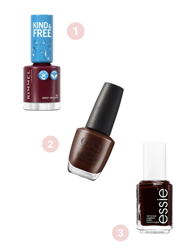 1. Kind And Free körömlakk (Berry Opulence) RIMMEL 1799 Ft 2. Körömlakk (Purrrride) OPI 4144 Ft 3. Körömlakk (Wicked) ESSIE 2799 Ft