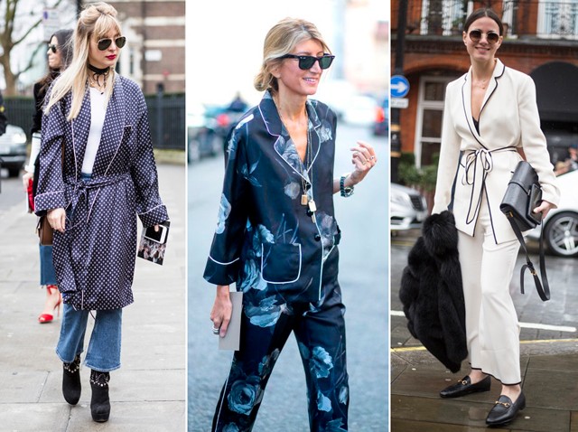 pizsama trend, pizsama, selyem, budoár, divat