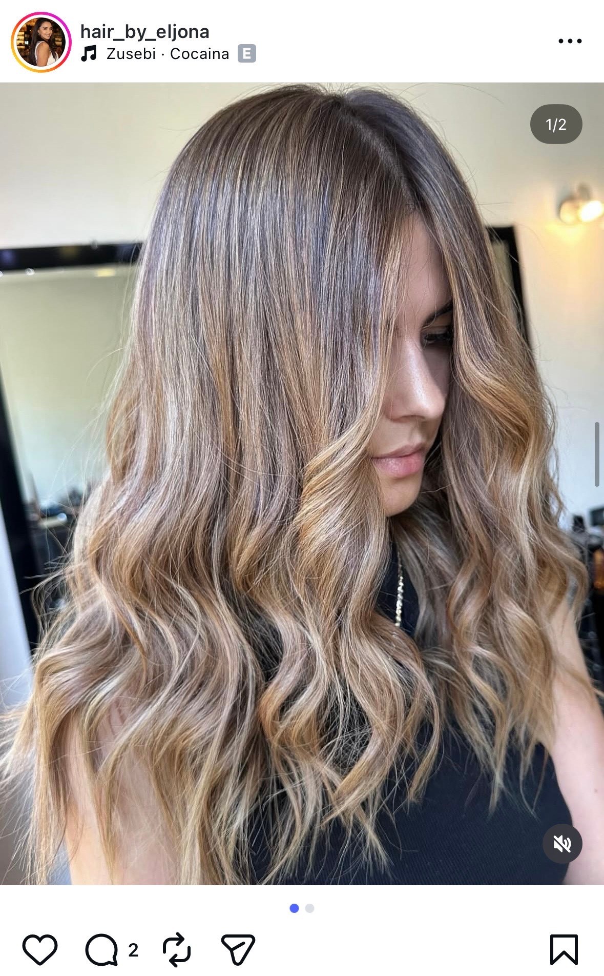 Sötétszőke balayage