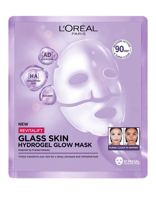 Revitalift Filler Glass Skin hidrogél maszk élénkítő hatással L'ORÉAL PARIS