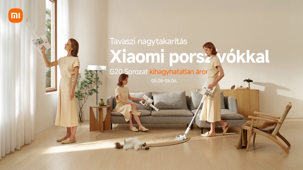 Tavaszi nagytakarítás Xiaomi G20 porszívókkal