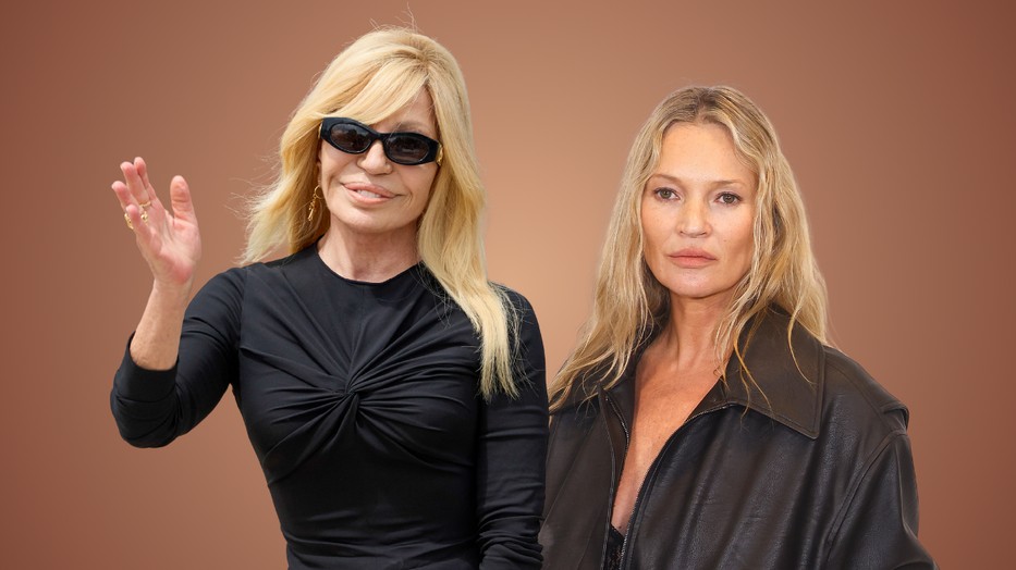 Kate Moss Donatella Versace utolsó kollekciójához is modellt állt