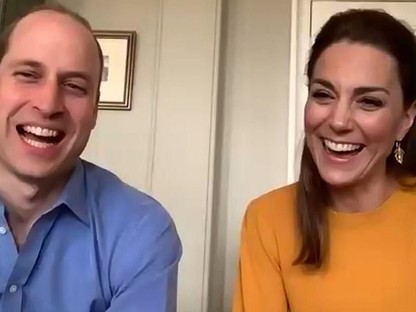 Így se láttuk még őket: Katalin hercegné és Vilmos herceg videochaten jelentkeztek be