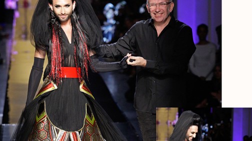 Conchita Wurst Jean Paul Gaultier sztármodellje