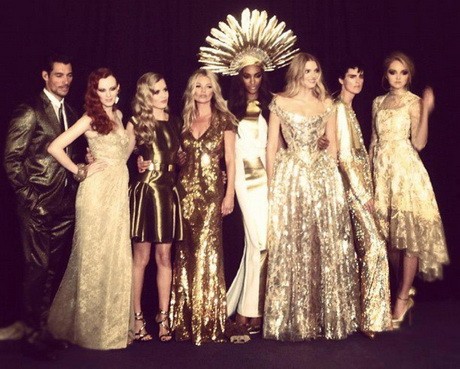 A szupermodell-válogatott a londoni olimpia záróünnepségén