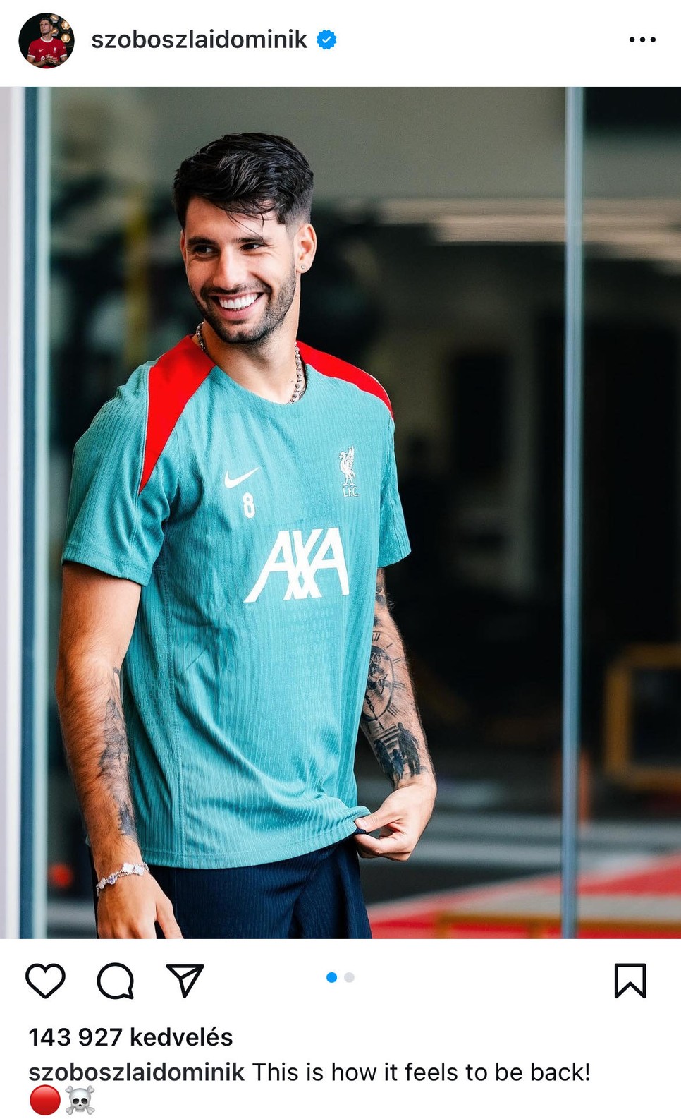 Szoboszlai Dominik ismét Liverpoolban