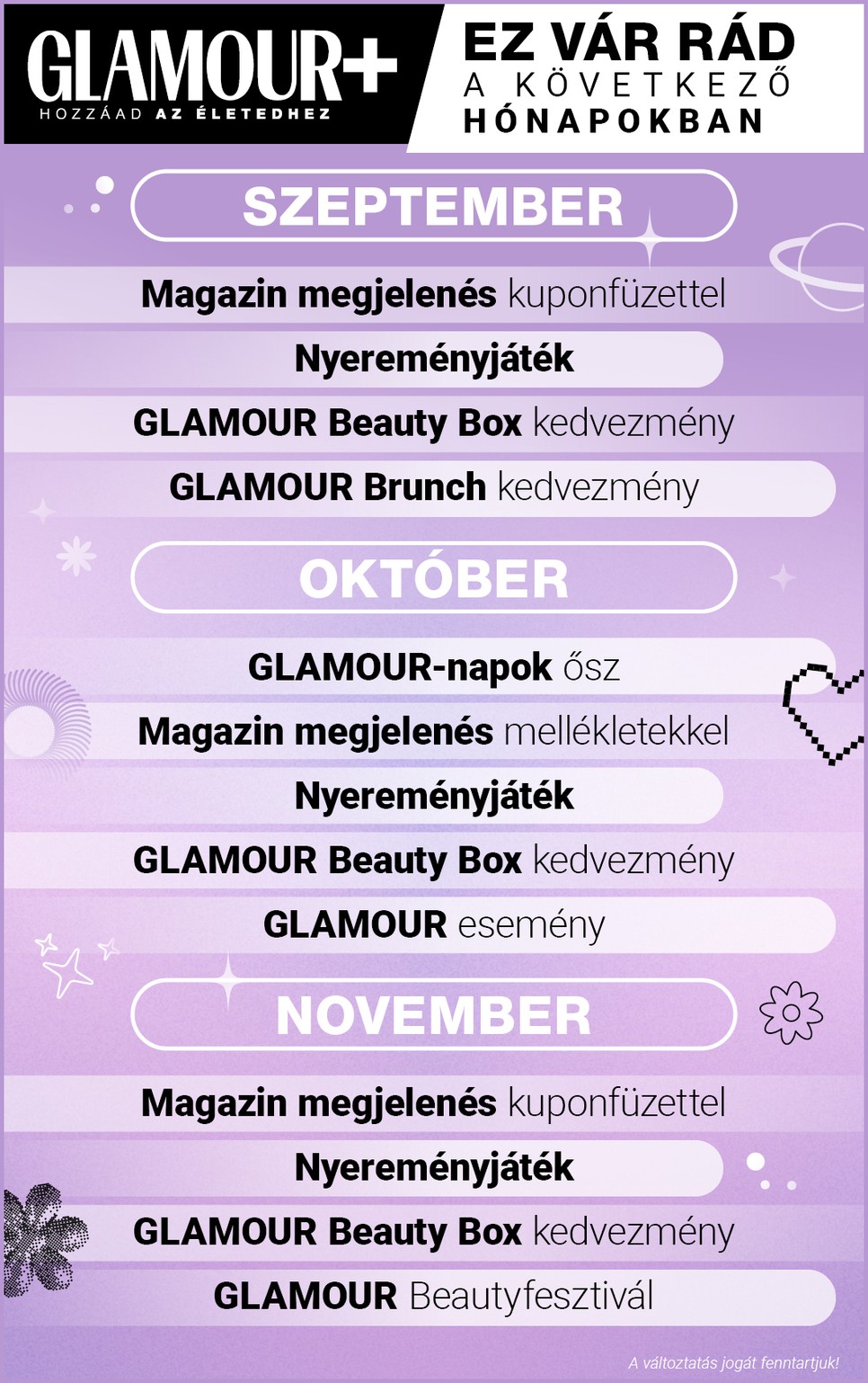 Mutatjuk mi vár rád az elkövetkező időszakban!