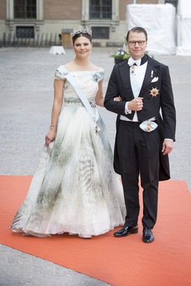 Viktória svéd hercegnő és Dániel herceg.