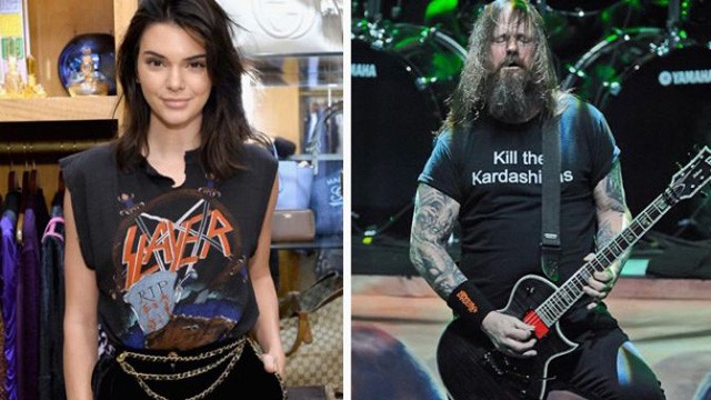 Kendall Jenner és Tom Araya, a Slayer frontembere
