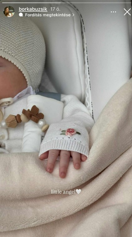 Buzsik Borka és Szoboszlai Dominik kislánya olyan, mint egy kis angyal