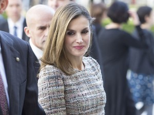 A spanyol királyné, Letícia a Budapest kiállítás megnyitóján is gyönyörű volt