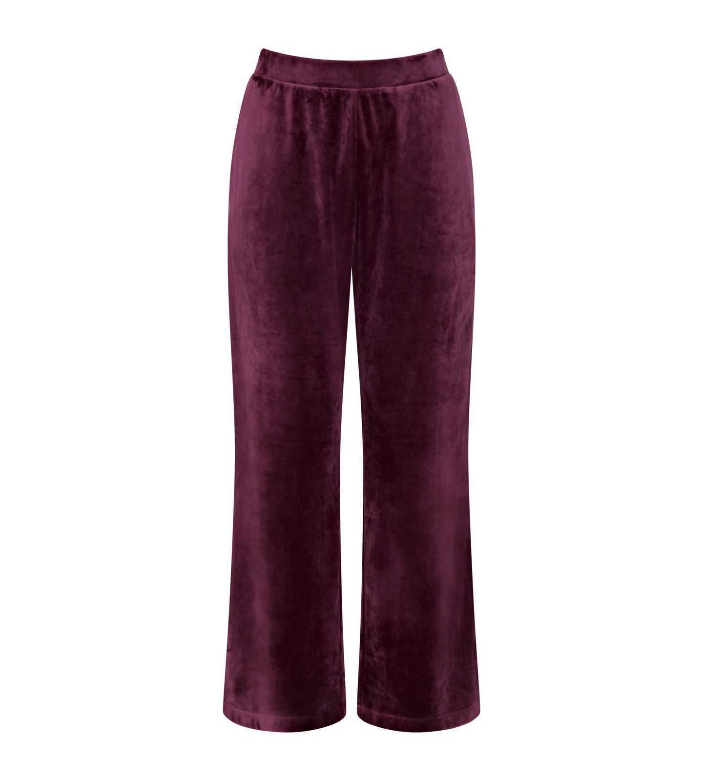 Sensual Velour Wide Leg Trousers deep burgundy 15000Ft