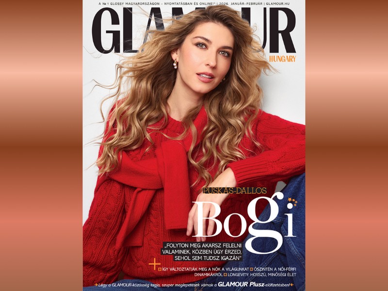 Önazonosság és új kezdet: Puskás-Dallos Bogival a címlapon megjelent a GLAMOUR január-februári száma