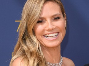 Heidi Klum csak úgy ragyogott a vörös szőnyegen 17 évvel fiatalabb pasija mellett