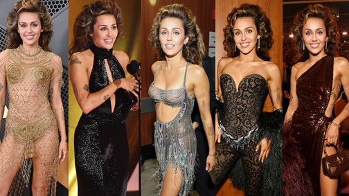 Miley Cyrus a pucérruhák királynője lett, egyetlen éjszaka alatt 5 meztelenszettet viselt