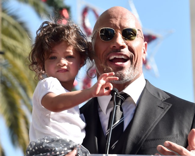 Dwayne Johnson és lánya, Jasmine