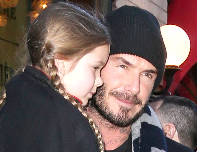 David Beckham és kislánya, Harper