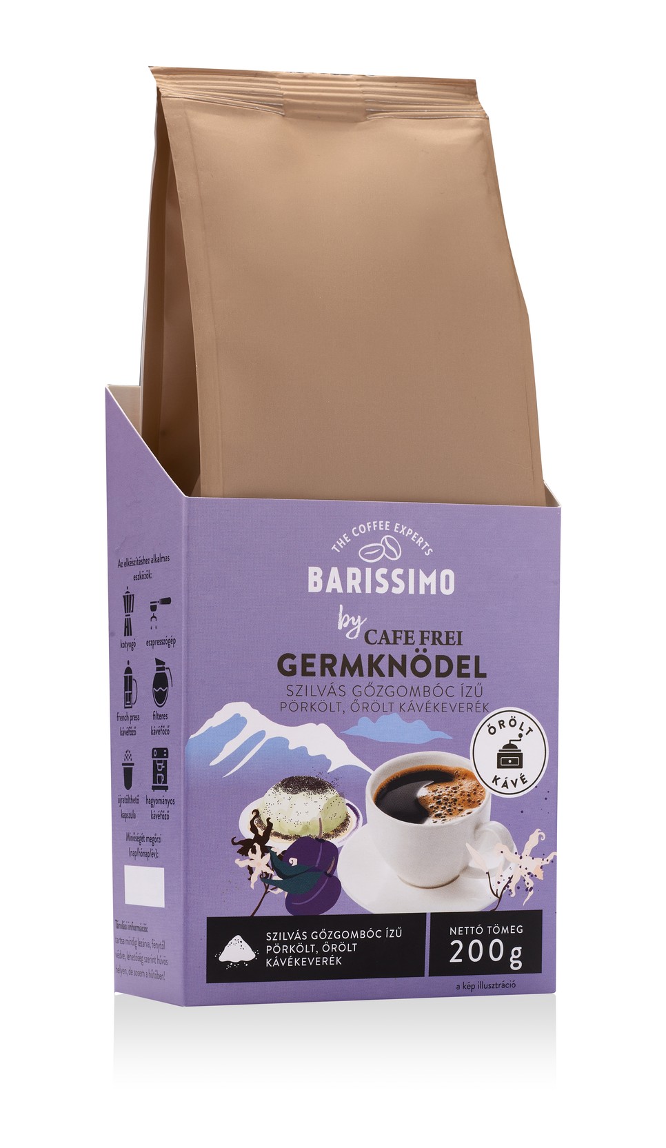 A BARISSIMO by Café Frei szilvalekvárral töltött gőzgombóc új íze már elérhető az Aldi üzleteiben