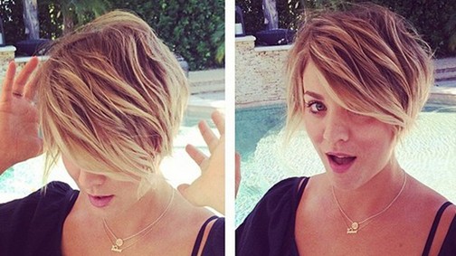 Kaley Cuoco beadott egy J-Law frizuraváltást!