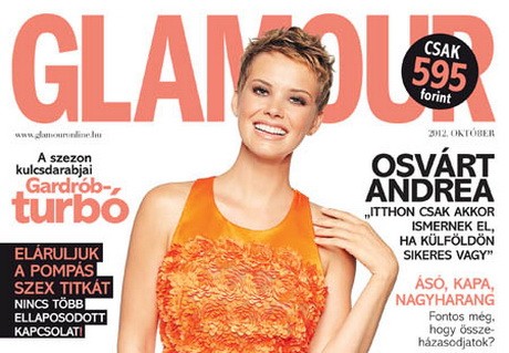 Osvárt Andrea a GLAMOUR októberi címlaplánya