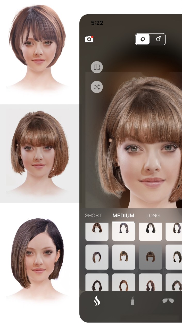 Hairstyle Try on: Bangs & Wigs - Google Play