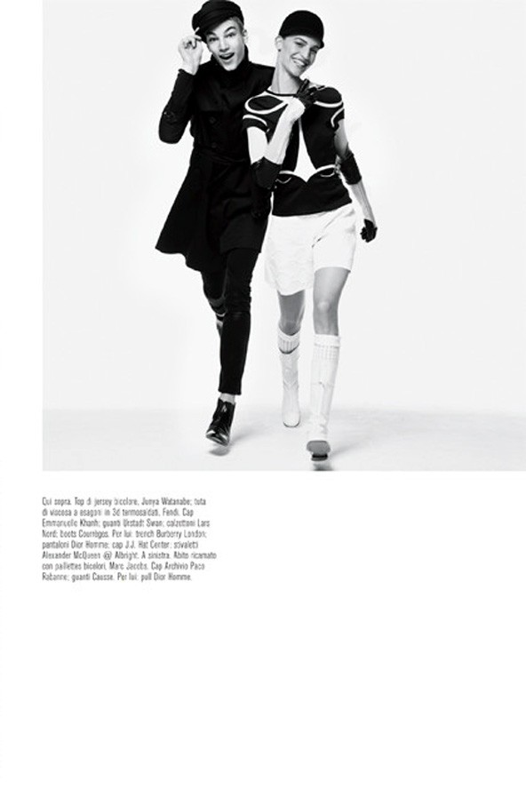 Axente Vanessa elbűvölő mosolya az olasz Vogue-ban