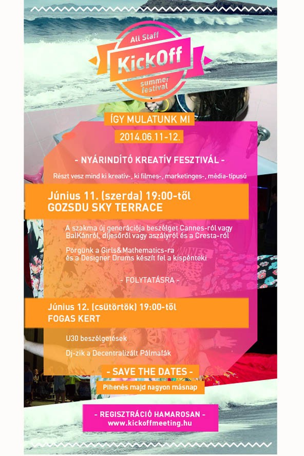 All Staff Kick Off - Induljon a fesztiválszezon!