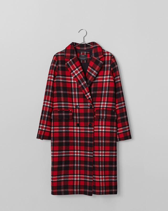 Duplasoros gombolású oversize kabát BERSHKA 19995 Ft