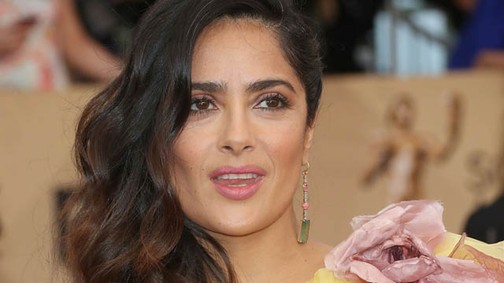 Kanárinak öltözött Salma Hayek a SAG gálán